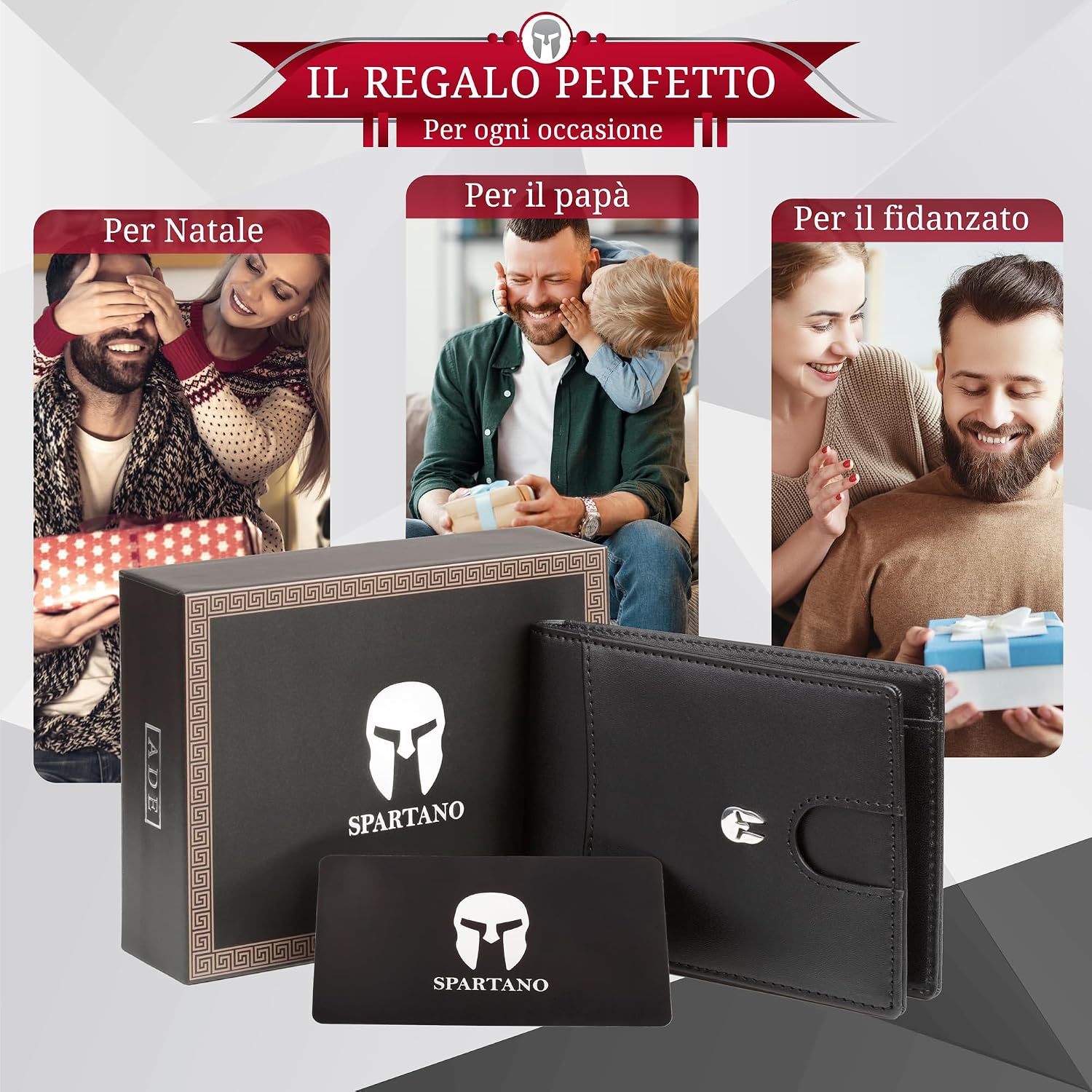 Thumbnail 3 de SPARTANO ADE Portafoglio Slim RFID 11,5x8 cm