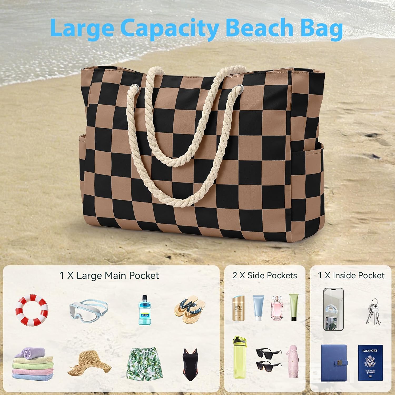 Thumbnail 5 de oscaurt Large Beach Bag Tote Bag