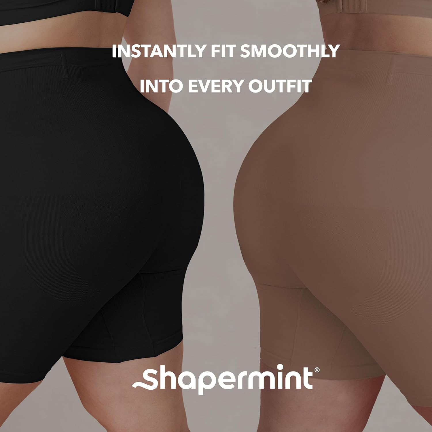 Thumbnail 5 de Shapermint High-Waisted Tummy Control Shapewear Shorts (XL-2XL) with Thigh Slimmer Support
