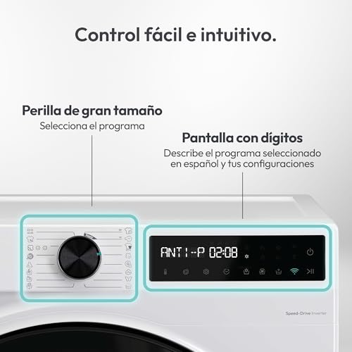 Thumbnail 6 de Candy ProWash&Dry 500 (BWR 4128BL8-S): lavasecadora 12 kg + 8 kg, 1400 rpm, pantalla táctil y conectividad wifi