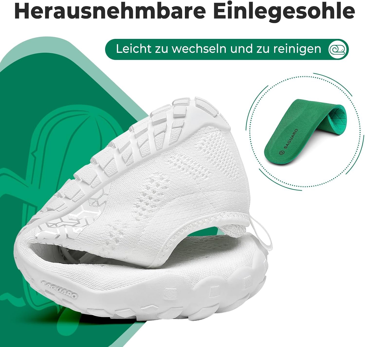 Detalle 2 de SAGUARO Knit Barfußschuhe 36 bis 48