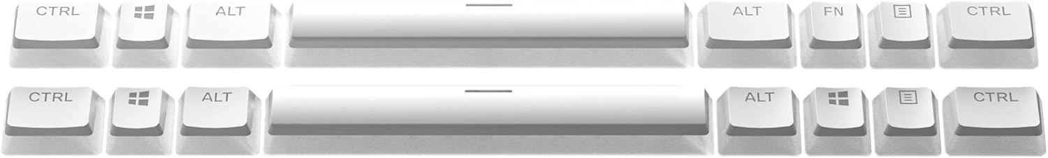 Thumbnail 3 de SteelSeries PrismCaps PrismCaps – Double-Shot-Tastenset mit „Pudding“-Optik (MX) in Weiß für deutsches Tastaturlayout