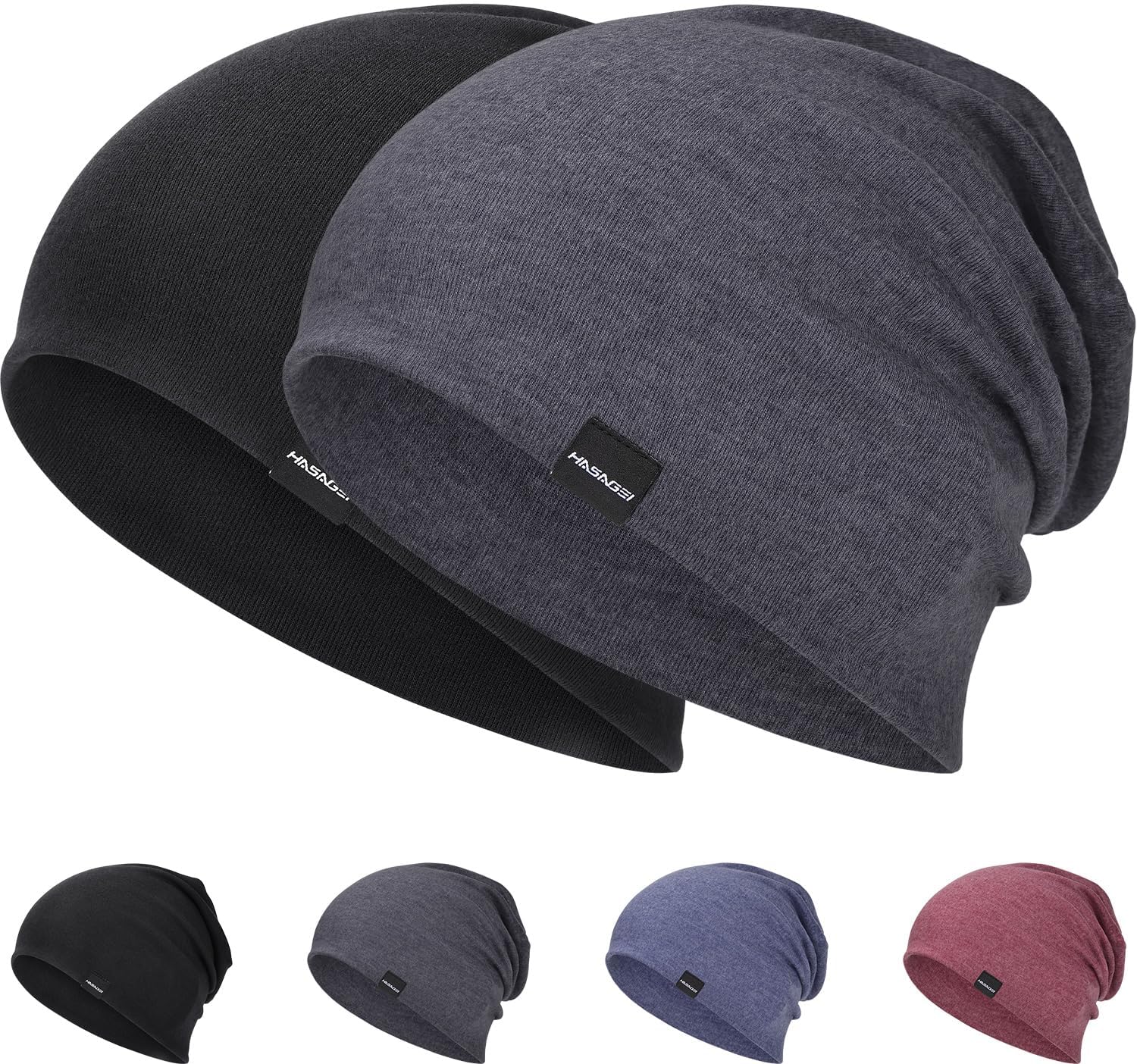 Detalle de Leichte Slouch Beanie Mütze Damen Herren