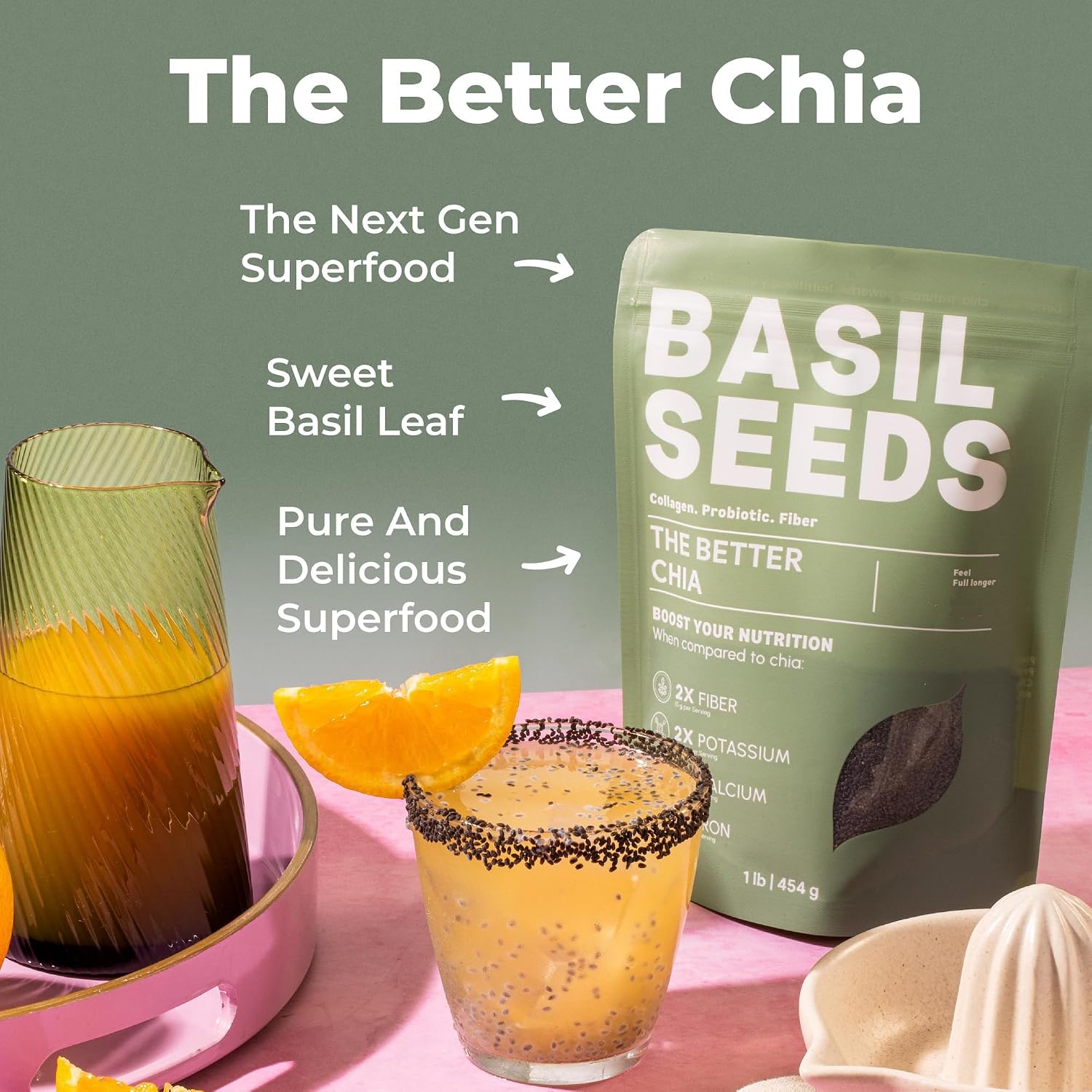 Detalle de Basilia Basil Seeds, 1 lb Bag