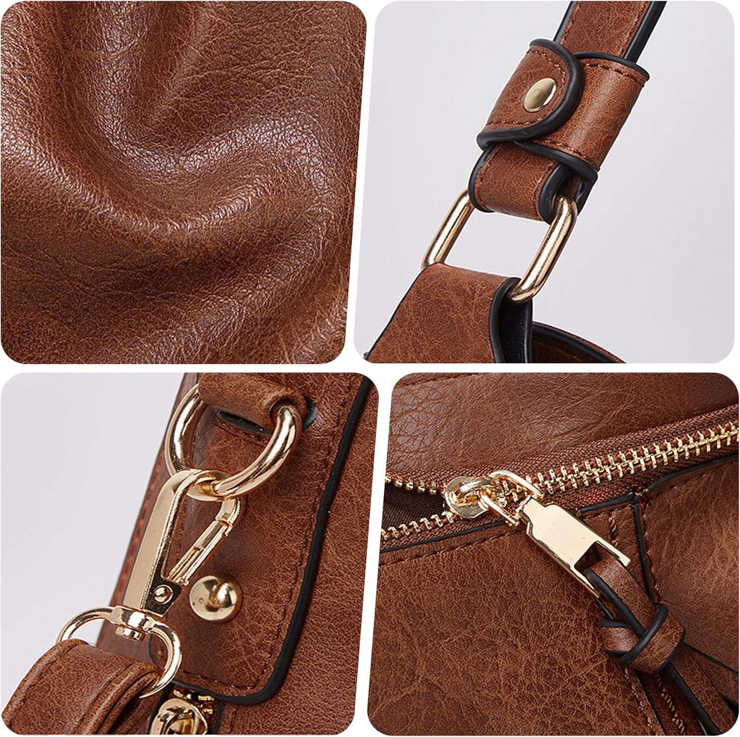 Thumbnail 5 de Mabecol Shopper Tasche Damen Groß – Elegante PU-Shopper mit Reißverschluss