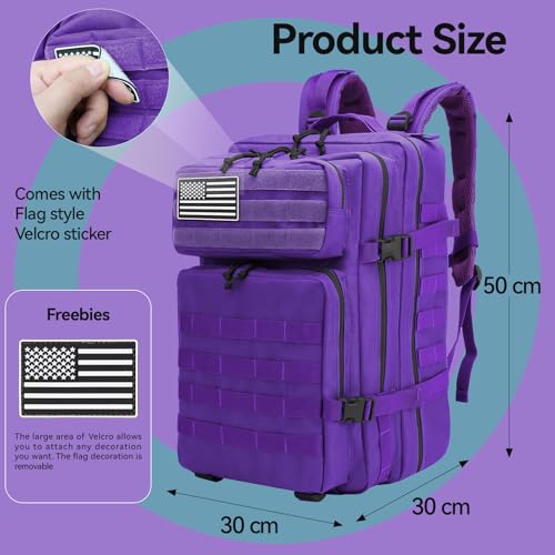 Detalle de Delgeo Mochila Táctica 45L 45 x 30 x 20