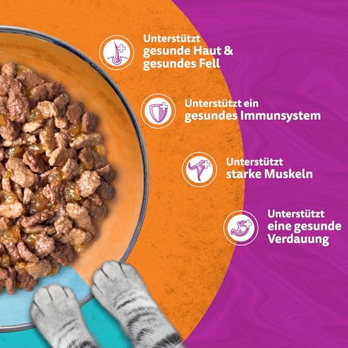 Thumbnail 6 de Whiskas Adult 1+ Tasty Duo Surf & Turf in Gelee – Nassfutter für ausgewachsene Katzen, 84 x 85 g