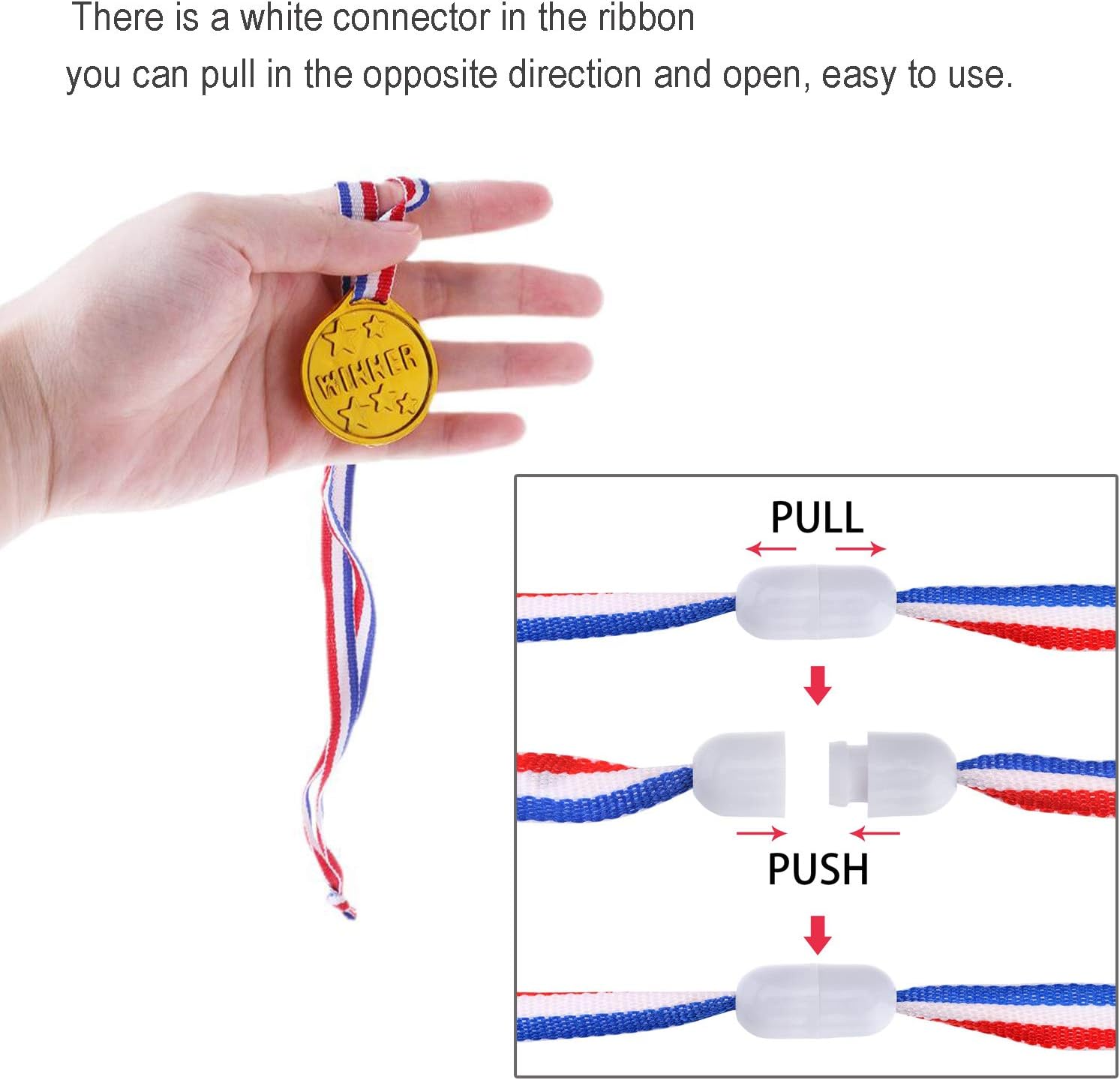Thumbnail 4 de AUERVO 50 Pieces Gold Plastic Winner Medals