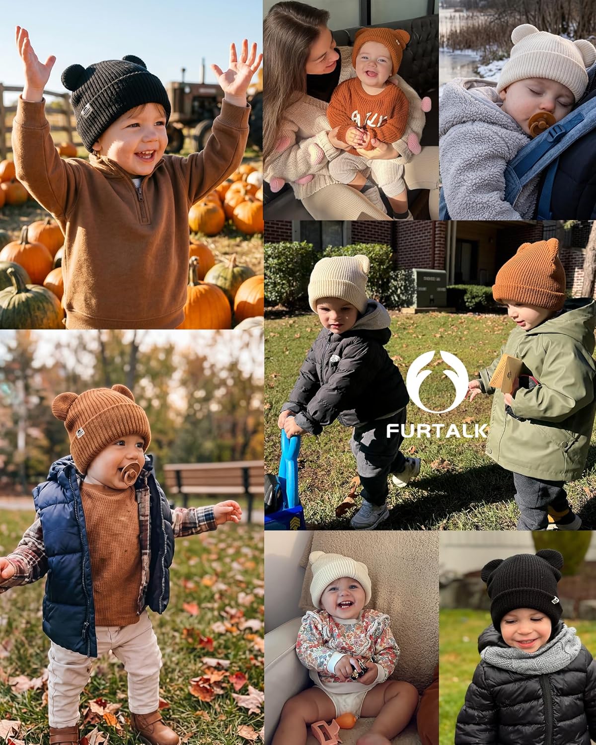 Thumbnail 6 de FURTALK Baby Beanie 2 Sizes