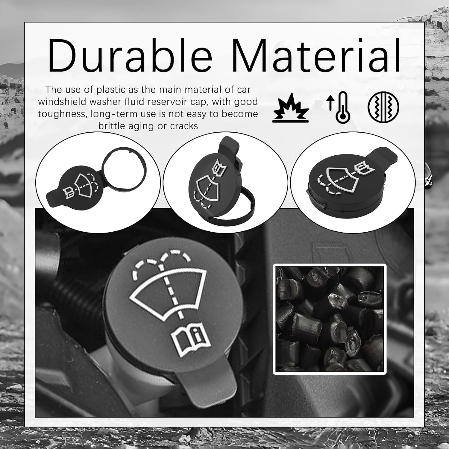 Detalle de Windshield washer reservoir cap OEM 12767700
