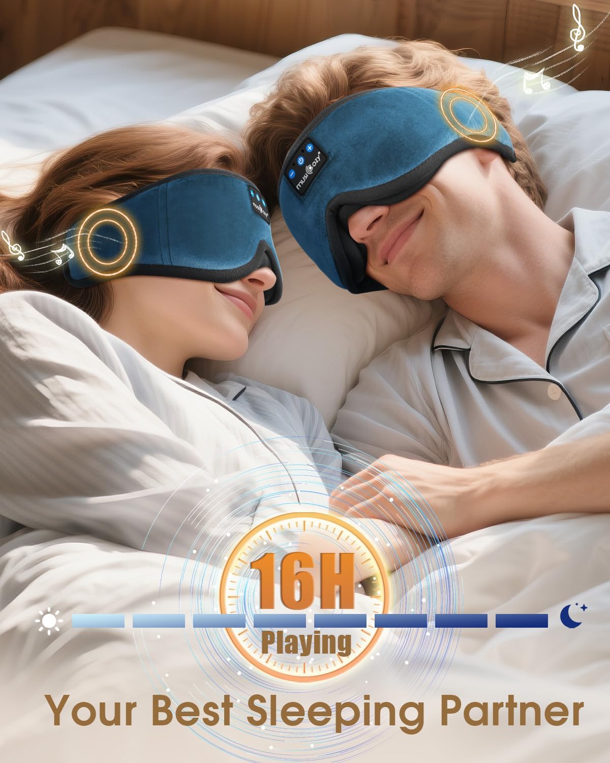 Thumbnail 3 de MUSICOZY 3D Bluetooth Sleep Mask Headphones review: comfortable 3D blackout with Bluetooth 5.4 and 16h playtime