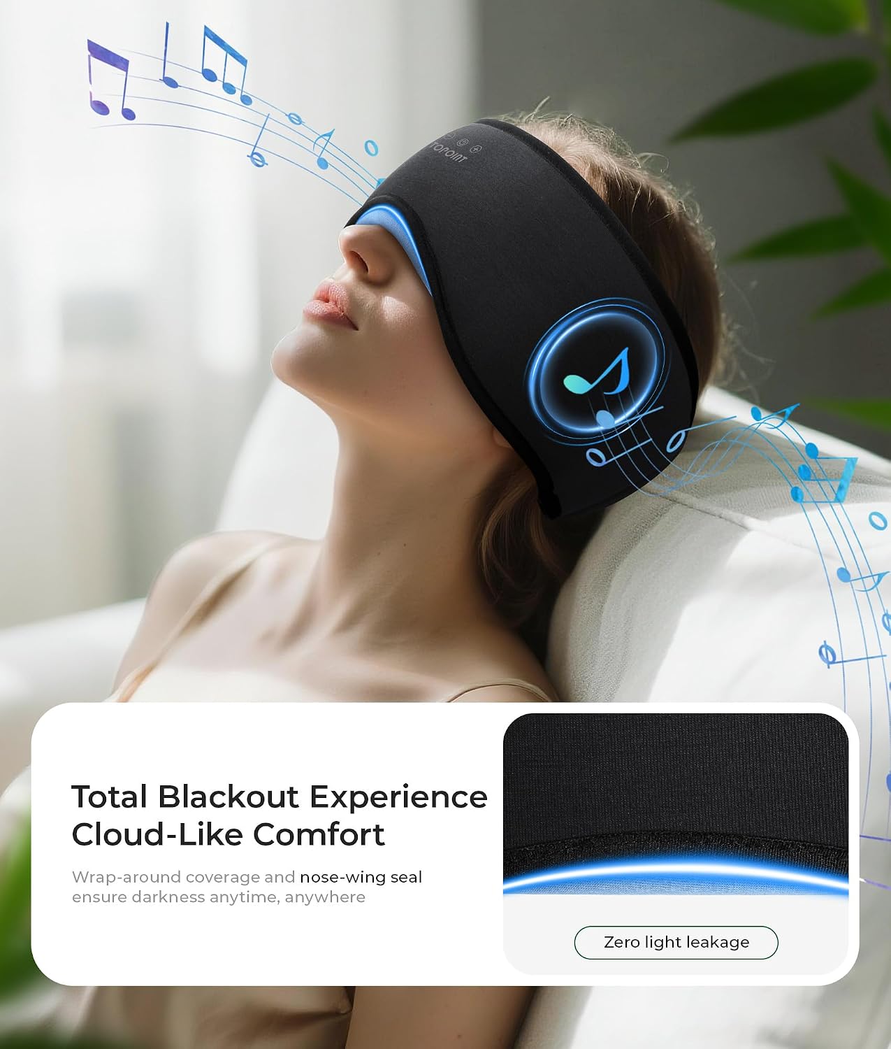 Thumbnail 4 de TOPOINT Sleep Mask Headphones Bluetooth 5.4