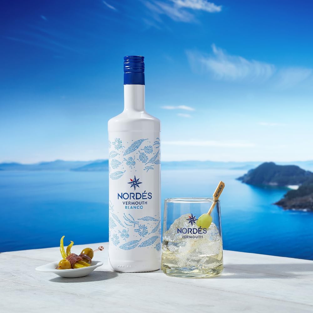 Detalle 2 de Nordés Vermut Blanco 1 L - Sabor único y refrescante 🍸