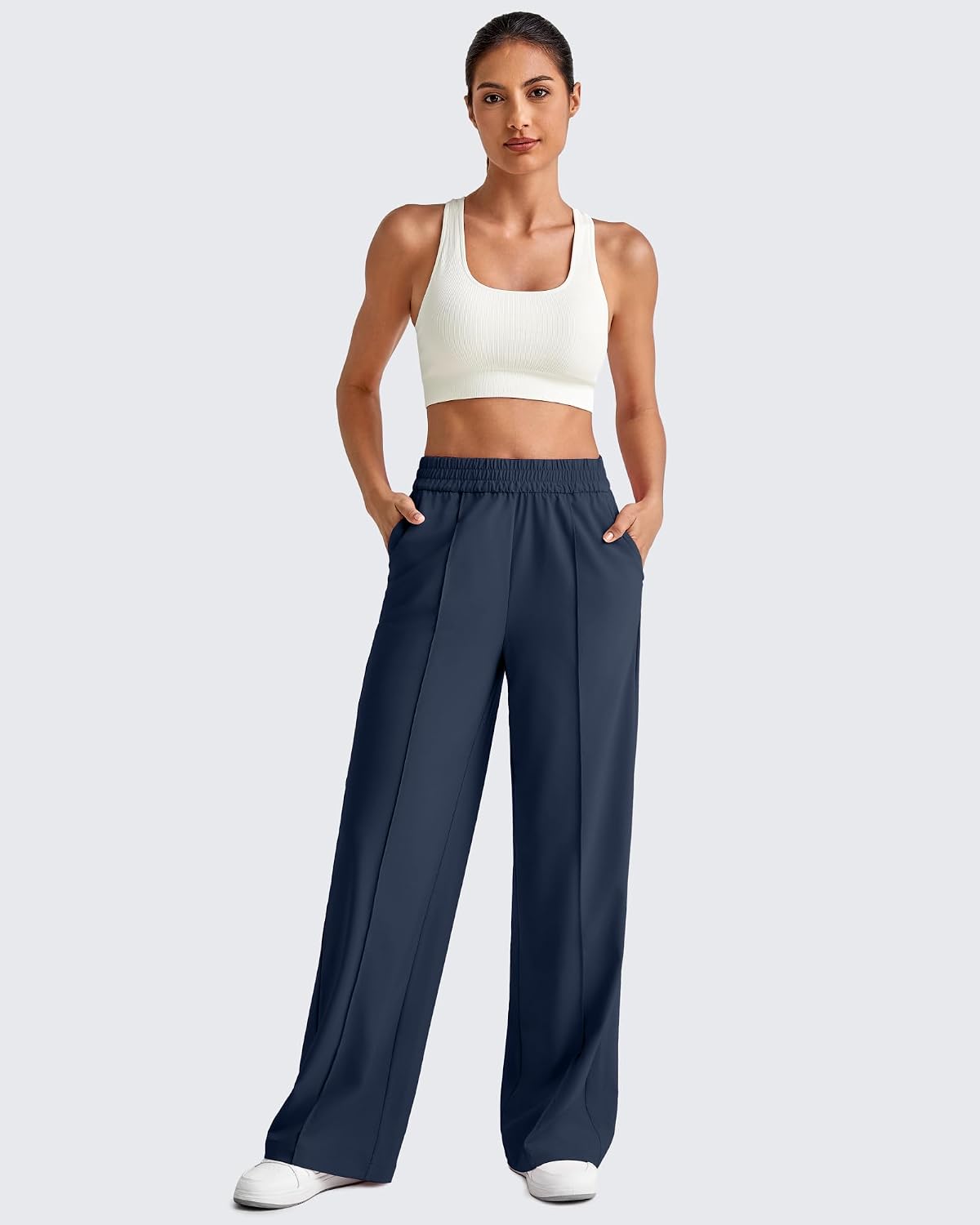 Detalle de G4Free Wide-Leg Pants in Chillwhisp Fabric