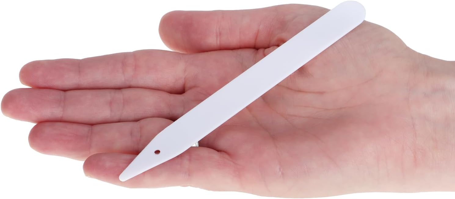 Detalle de com-four® confezione da 100 etichette per piante con matita, a innesto da 12 cm (bianco)