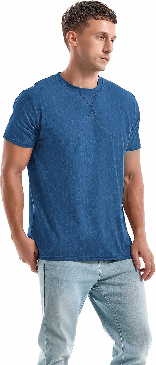 Thumbnail 2 de RONOMO Herren V-Ausschnitt T-Shirt Casual – Basis für urbane Street-Outfits