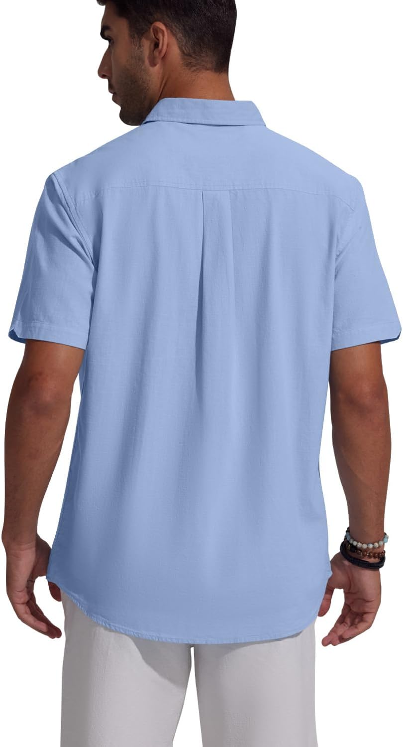 Thumbnail 3 de Friptspyg Leinenhemd Herren – Kurzarm, Regular Fit, Baumwolle/Leinen