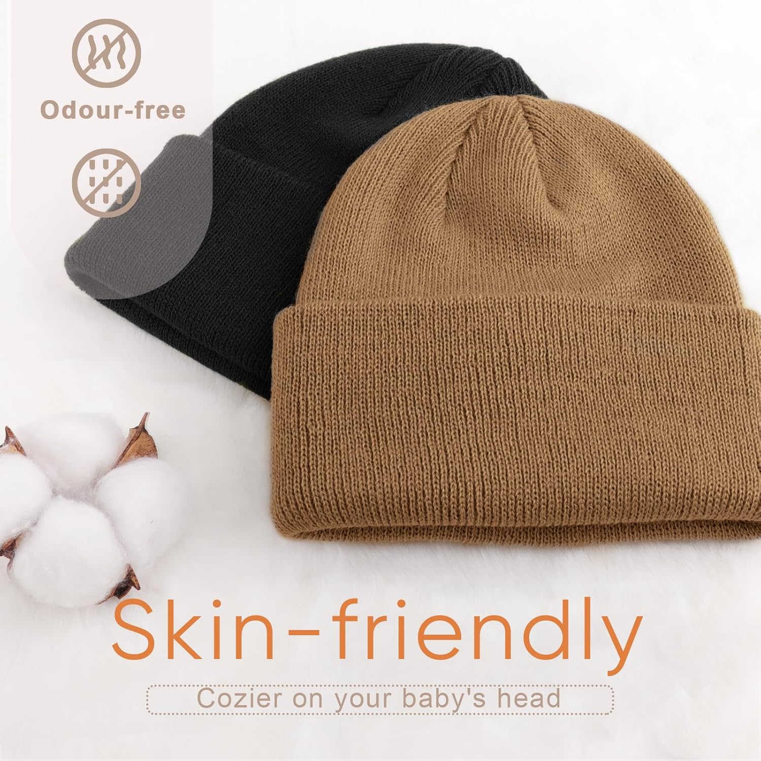 Thumbnail 3 de DRESHOW Toddler Beanie: Warm, Double-Layer Knit Hats for 3 Months–6 Years
