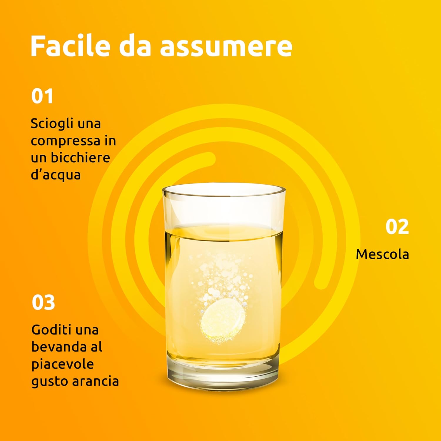Thumbnail 4 de Supradyn Ricarica Multivitaminico Completo – Integratore Effervescente Arancia per Adulti, 60 Compresse