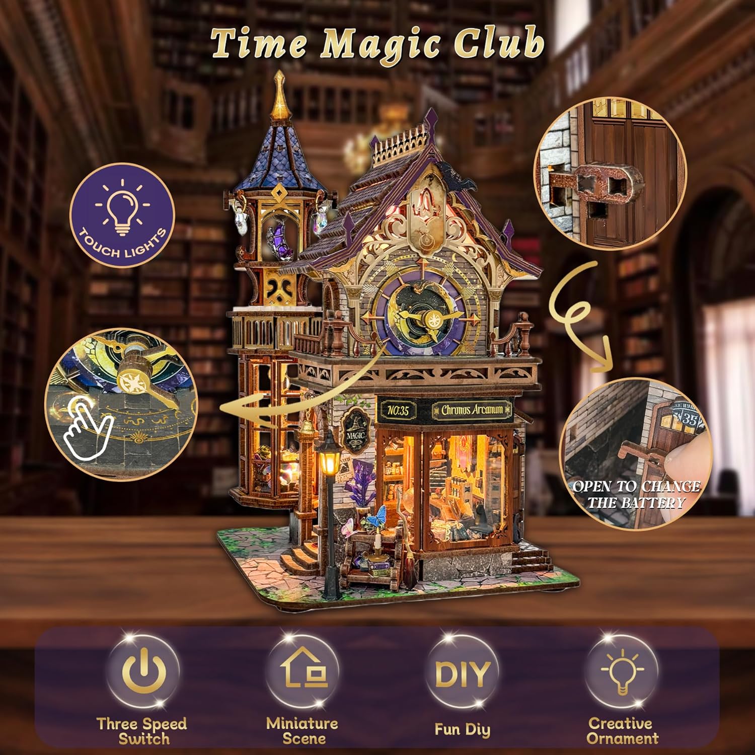 Thumbnail 1 de SUNNINO wooden book nook kit
