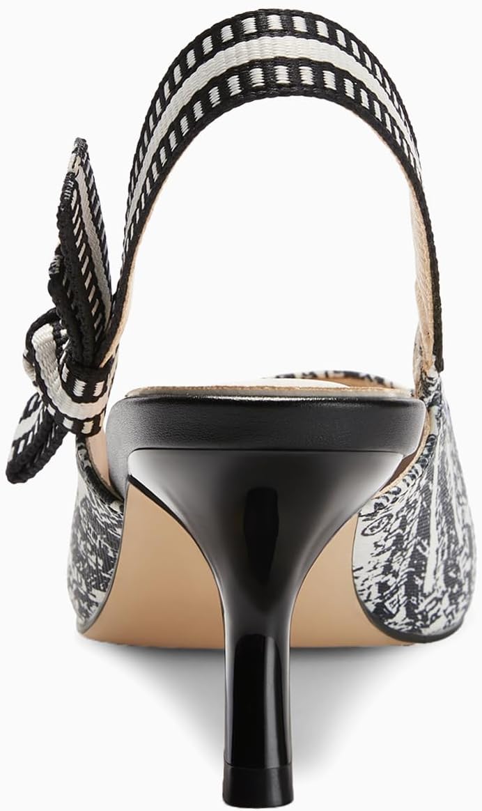 Detalle de Coutgo Women's Slingback Pumps with 2.56-Inch Kitten Heels