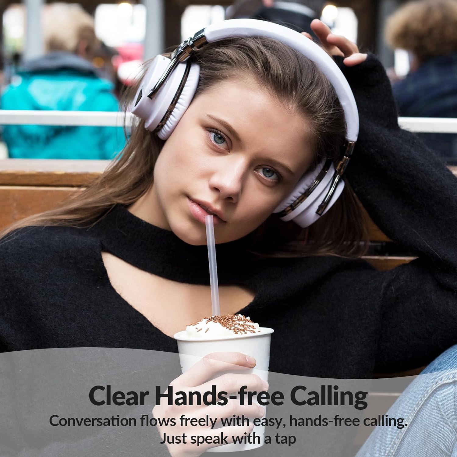 Thumbnail 4 de GarageRock E7 Active Noise Cancelling Headphones – Wireless Over-Ear with Deep Bass and 30-Hour Battery