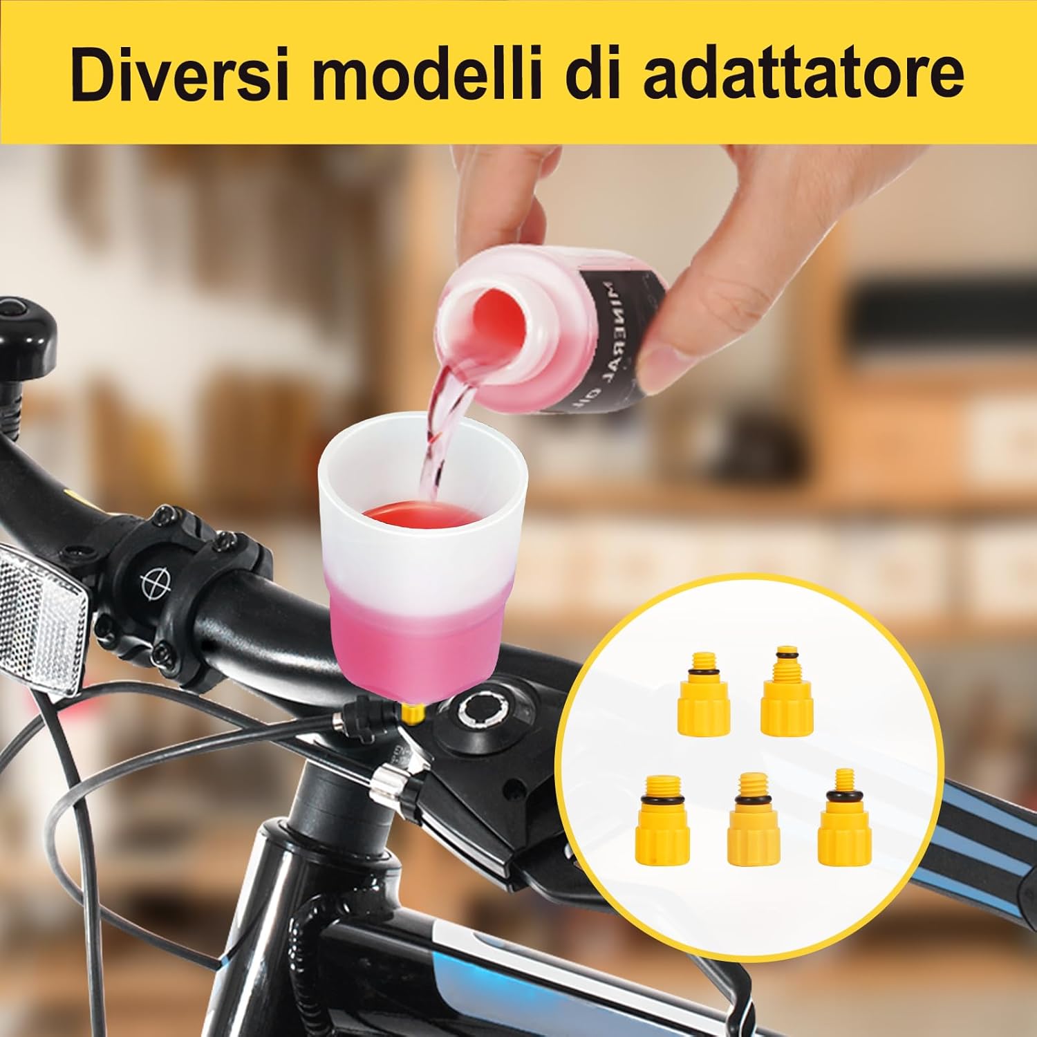 Detalle de cycletour Kit Spurgo Freni per Shimano, TEKTRO, TRP – kit completo con liquido minerale e accessori