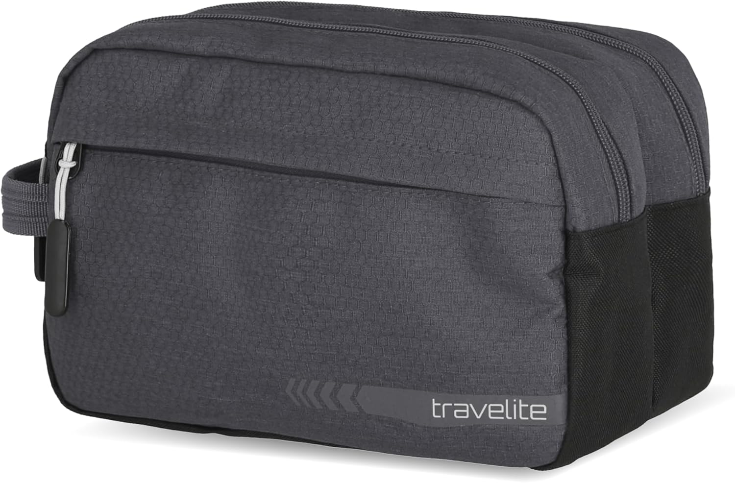 Detalle de Travelite Kick Off Handgepäck Kosmetiktasche – kompakte Kulturtasche mit 5 Litern Volumen