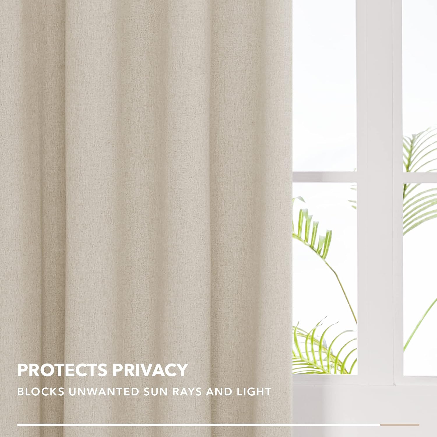 Detalle de Deconovo Blackout Curtains 52 x 54 inch