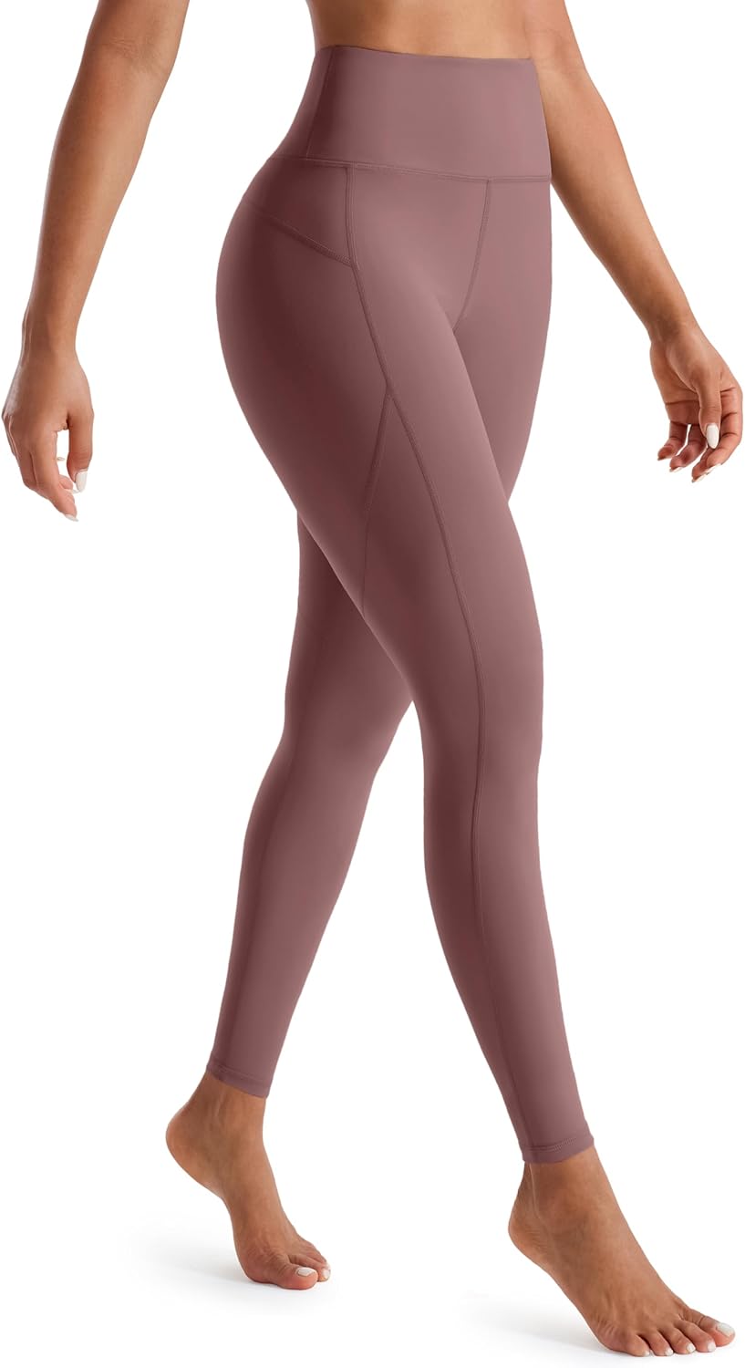 Detalle de JOYSPELS figurformende Damen-Sporthose mit Pfirsich-Design, blickdichte Leggings mit Taschen