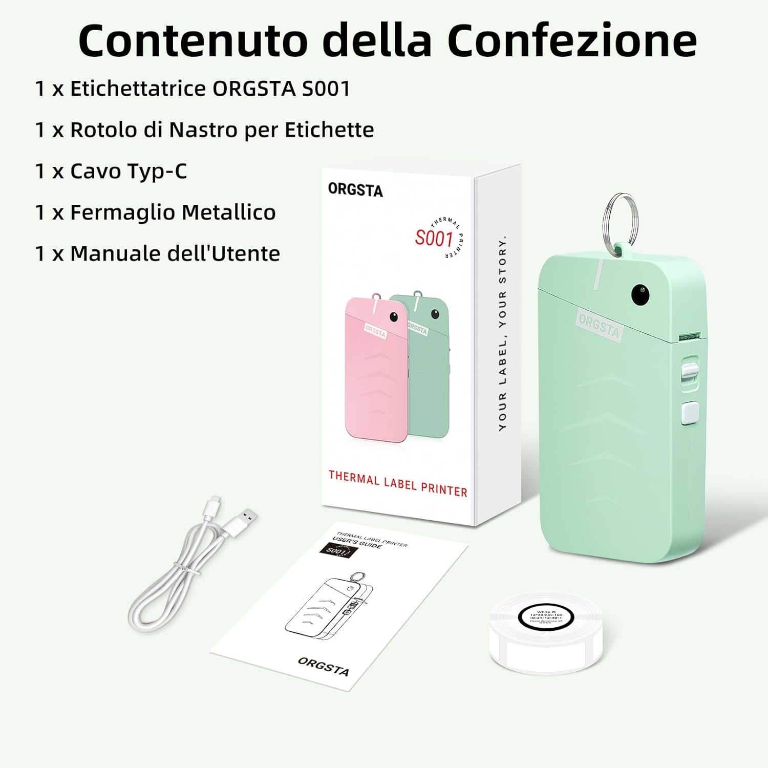 Thumbnail 6 de ORGSTA S001 etichettatrice termica portatile 2000mAh