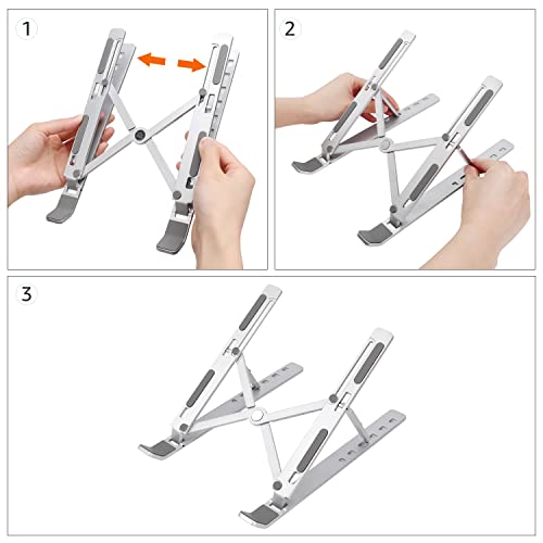 Thumbnail 5 de Soporte para portátil Amazon Basics con 6 ángulos ajustables (10–15,6 pulg.)