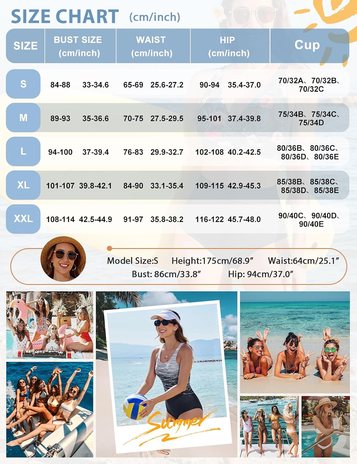 Detalle 2 de Costume Intero Donna Yuson Girl: comfort e stile sportivo per nuotata e relax in spiaggia
