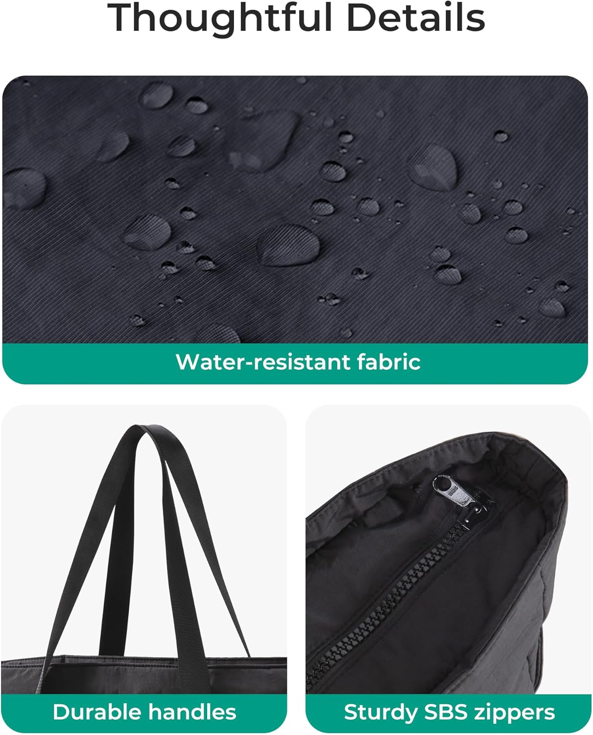 Thumbnail 5 de Bagsmart Tote Bag 24L Zip Work Tote