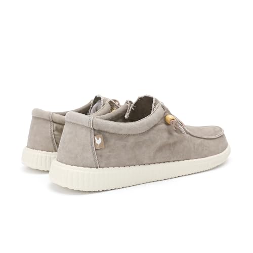 Detalle de WALK IN PITAS WP150 WALLABI WASHED: Mocasines casuales sin cordones en beige para uso urbano