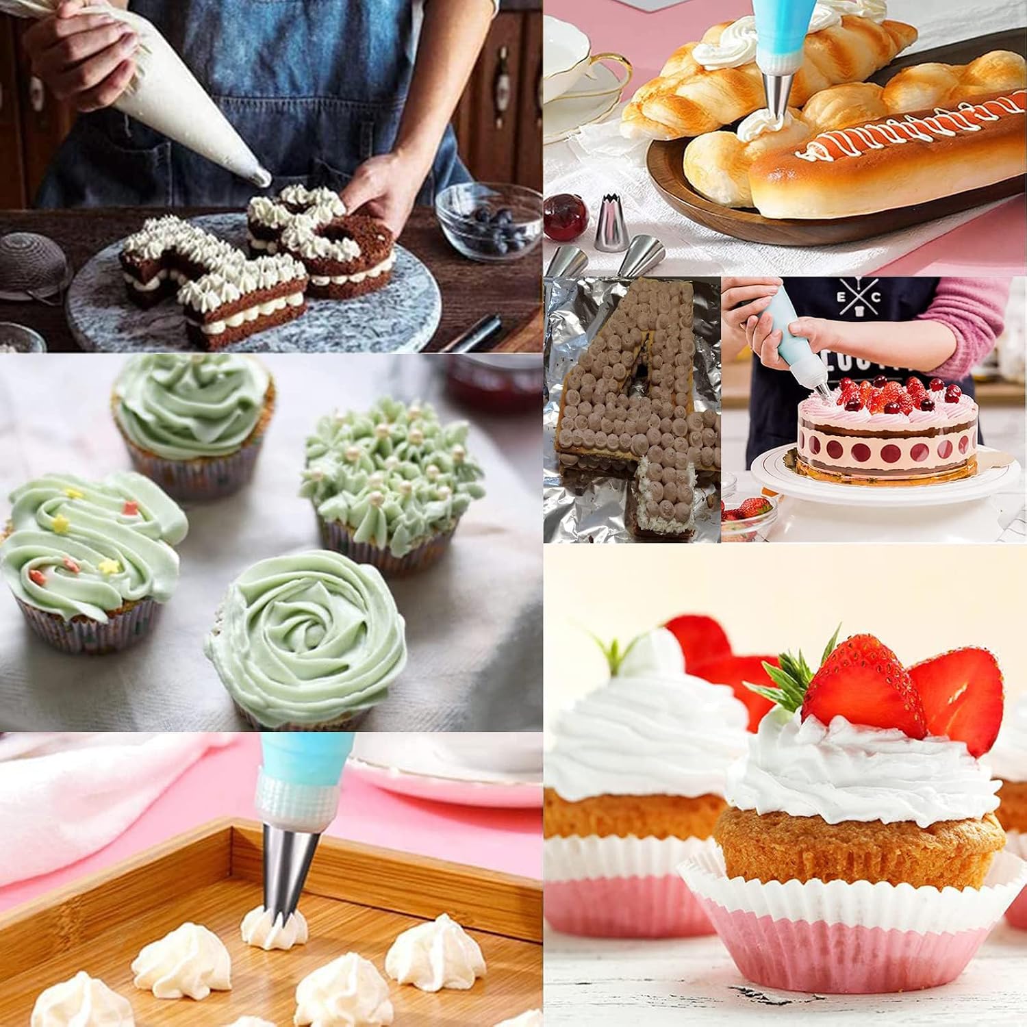 Thumbnail 5 de Xanewza Spritztüllen Set 3 Stück 5–8 mm 🎂