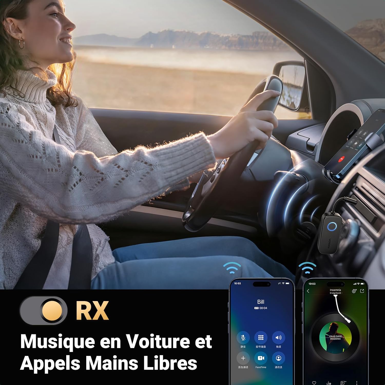 Thumbnail 4 de UGREEN Émetteur Jack Bluetooth 5.3 28 h