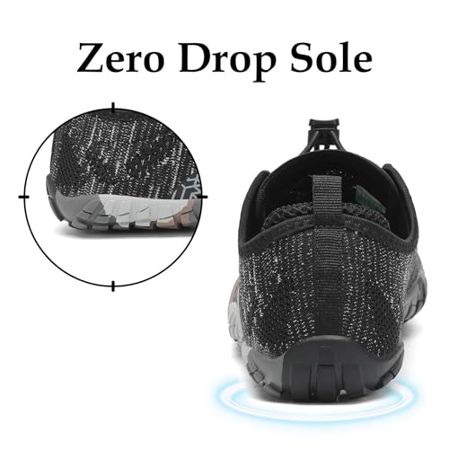 Detalle de SAGUARO Zapatillas Barefoot para Hombre y Mujer – Minimalistas para Deportes Acuáticos (Negro, 38 EU)
