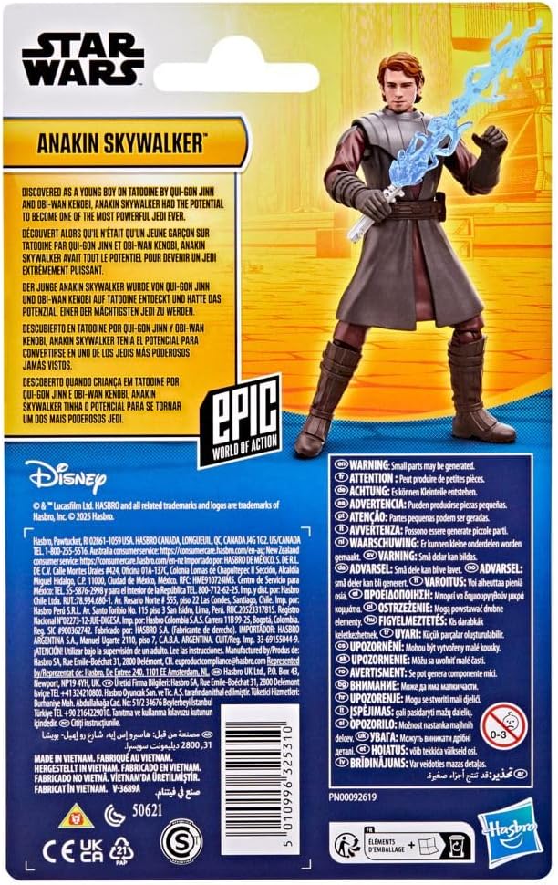 Thumbnail 3 de Star Wars Hasbro Epic World of Action: Anakin Skywalker, Figura d'azione 10 cm