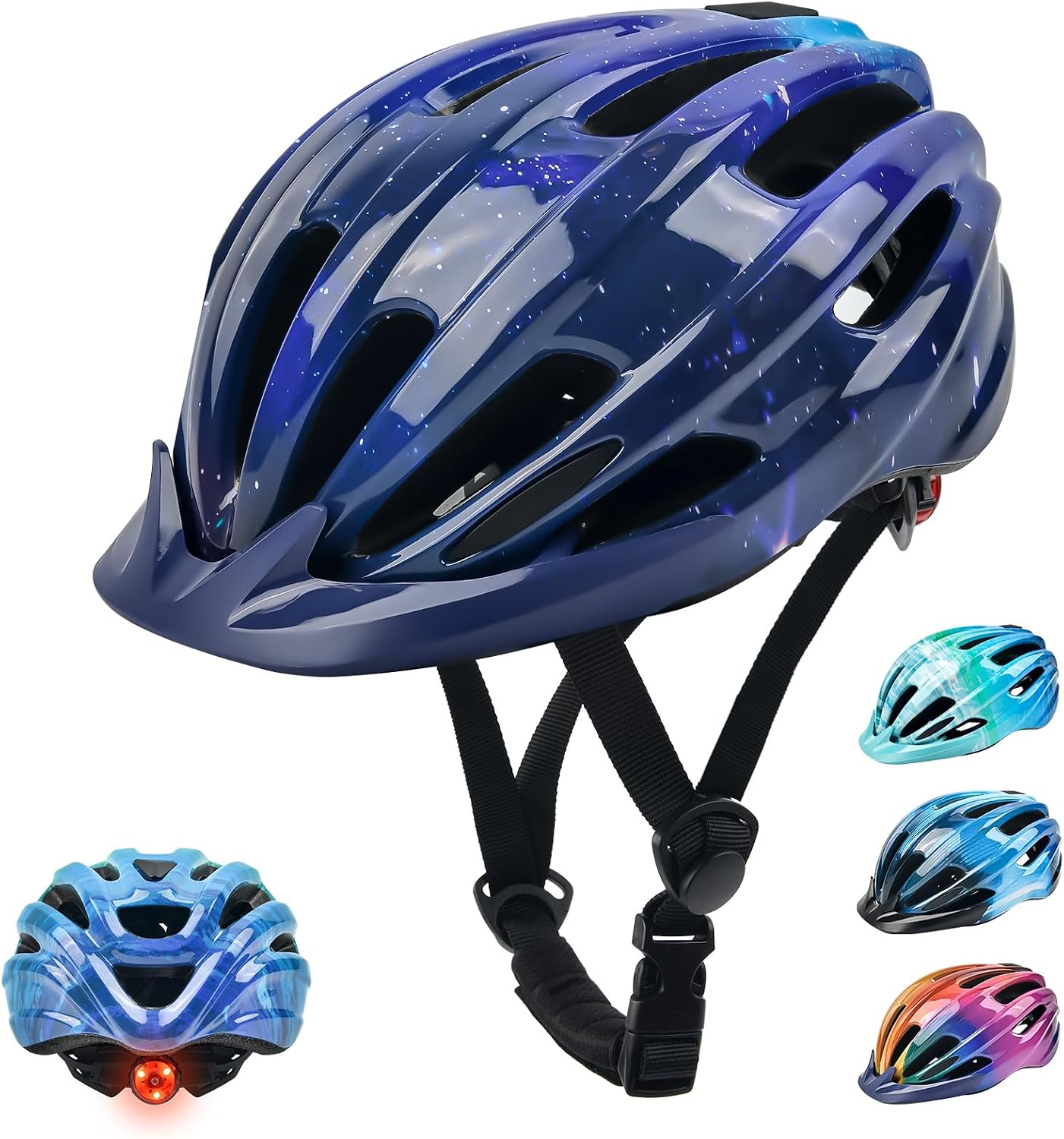 Detalle de Kids Bike Helmet 150g with LED lights