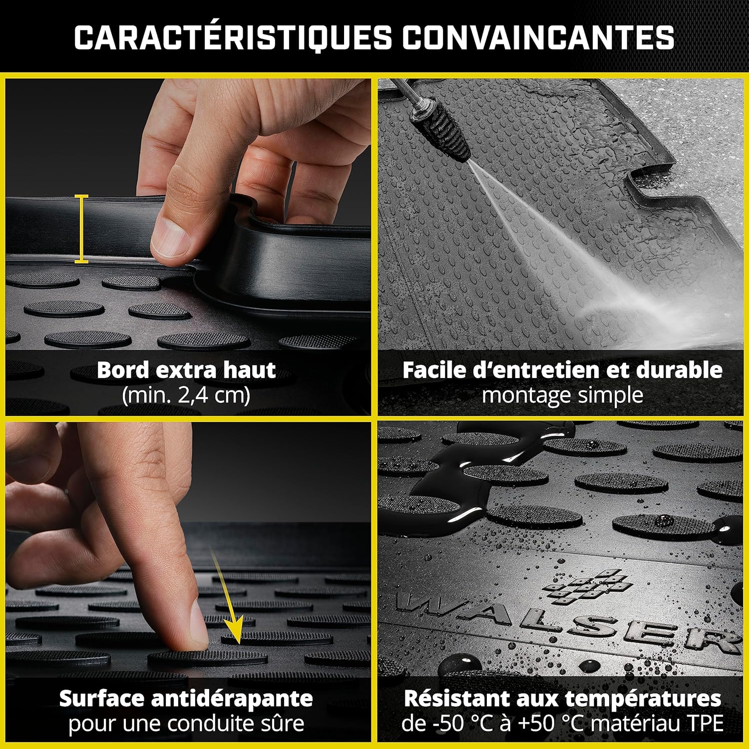 Thumbnail 4 de Bac de coffre Walser XTR en TPE (sur mesure) pour Skoda Rapid berline à hayon 2017 - aujourd’hui