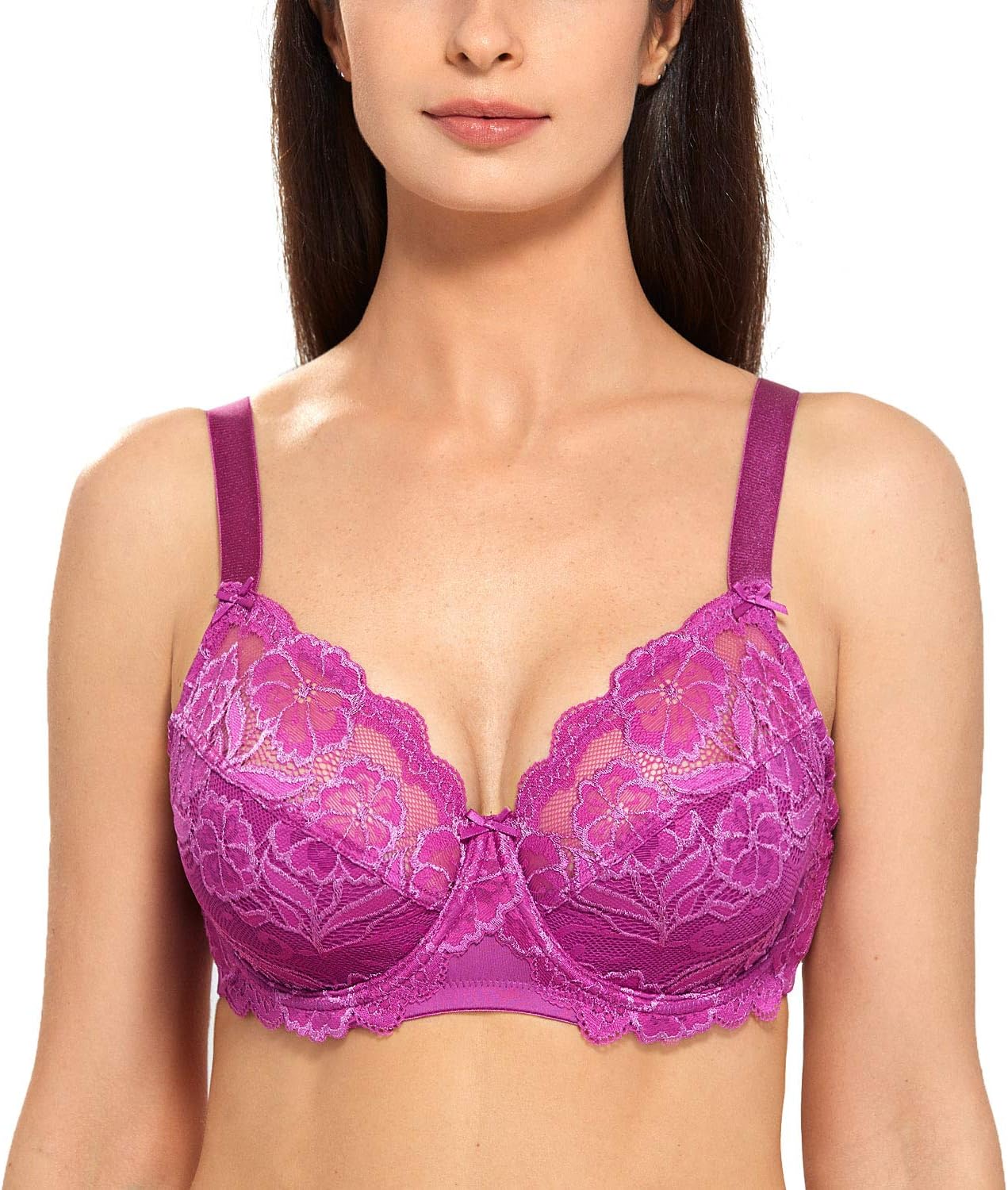 Thumbnail 6 de DELIMIRA soutien-gorge grande taille à armatures en dentelle, non rembourré