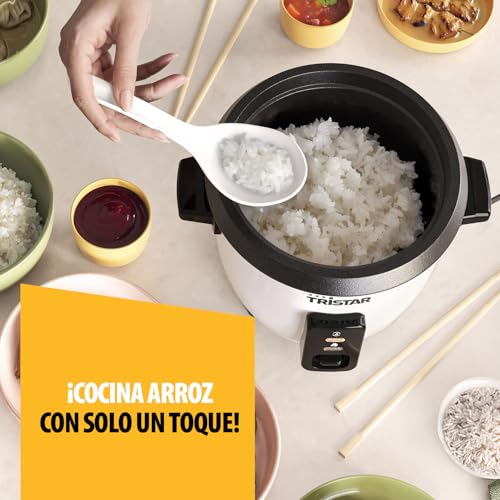 Detalle de Tristar Olla Arrocera RK-6142 de 0,6 L: tamaño compacto, cocina porciones pequeñas con seguridad