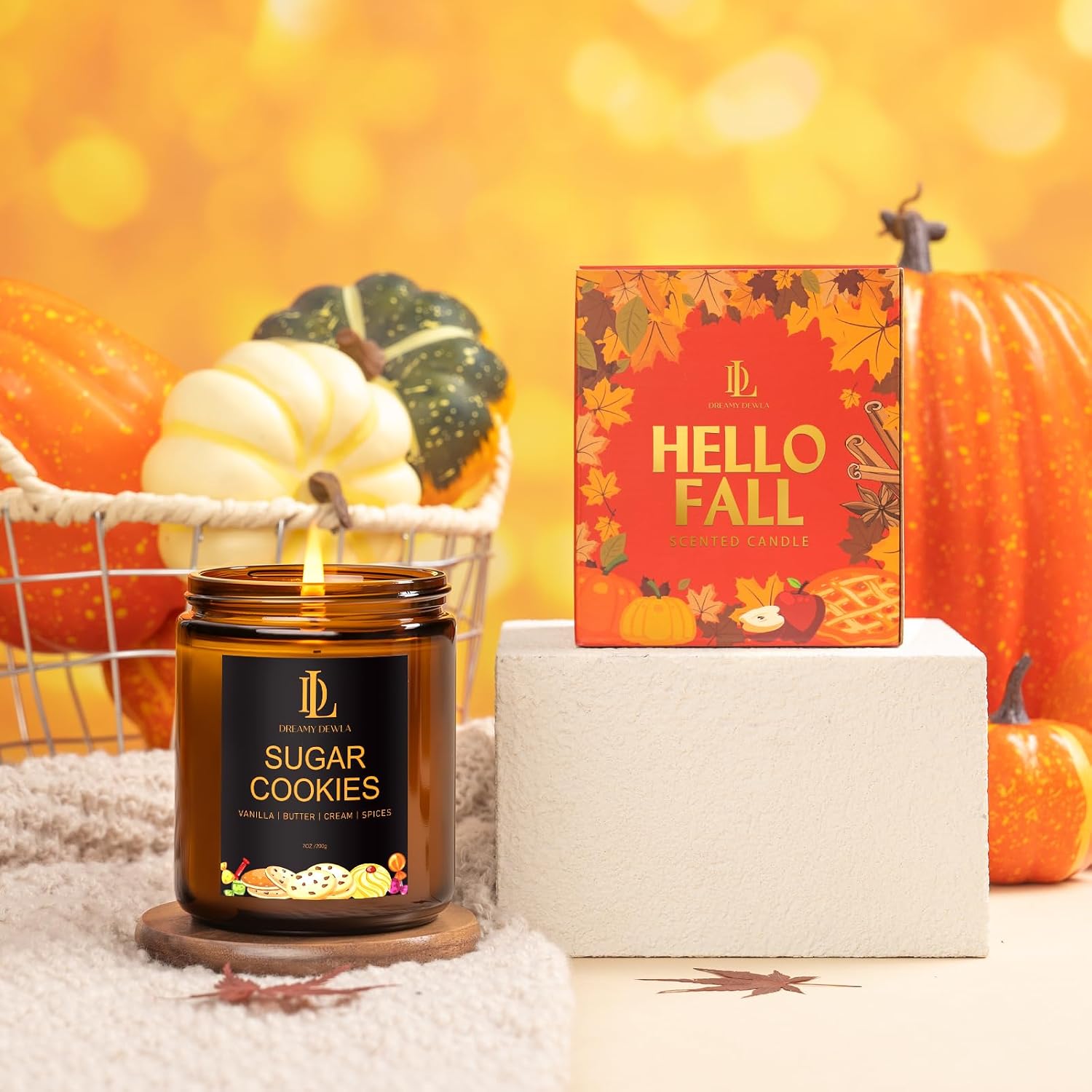 Thumbnail 3 de DL DREAMY DEWLA D005-11 Sugar Cookie Soy Wax Candle, 7 oz Jar