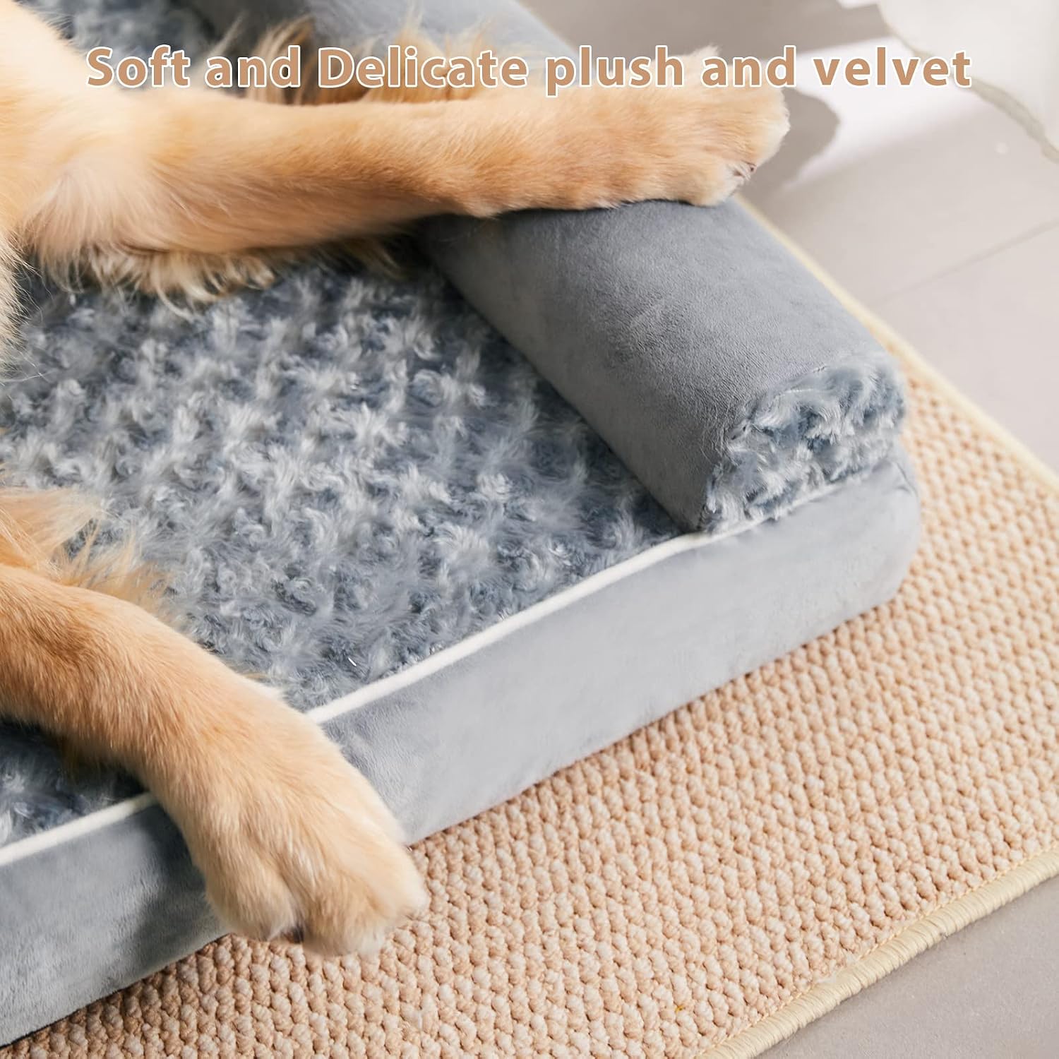 Thumbnail 5 de BFPETHOME Large Dog Bed Orthopedic Memory Foam