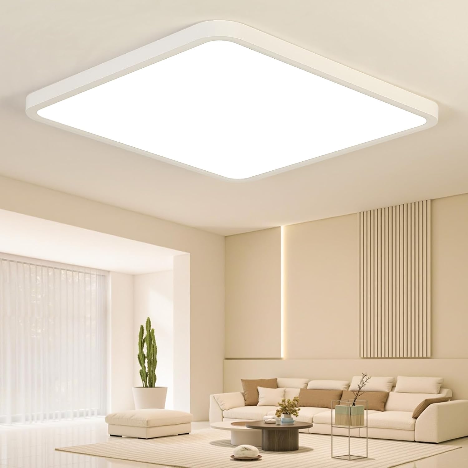 EASY EAGLE Plafoniera LED soffitto 50 cm: luce intensa, design ultrasottile e affidabile
