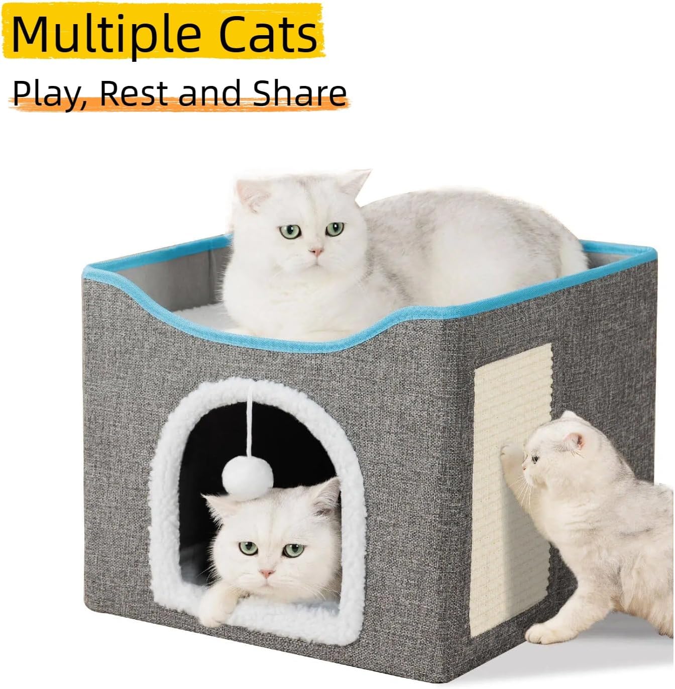Detalle 2 de FURRYPAWS Katzenhöhle für Katzen zum Ruhen