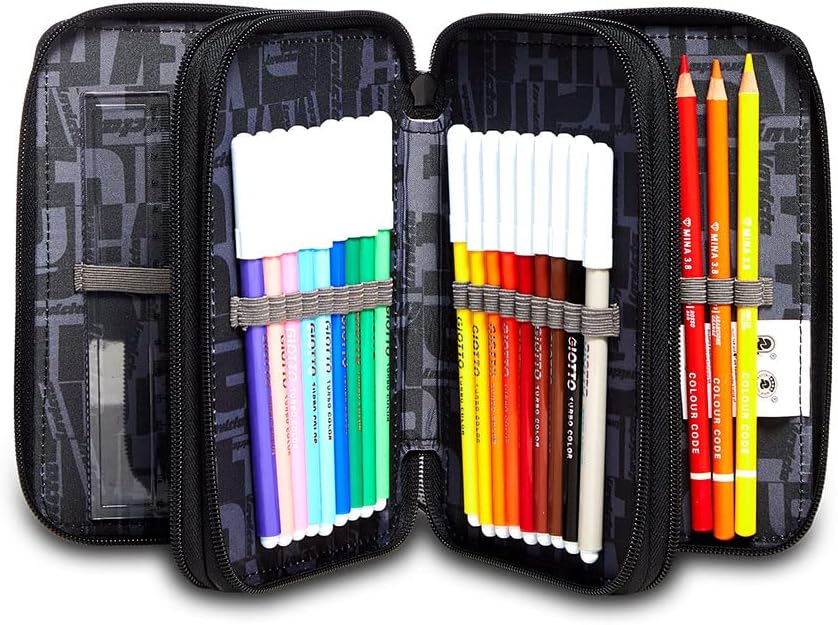 Thumbnail 1 de Seven Trousse à crayons XXL – Trousse à stylos 3 compartiments, boîte de papeterie complète