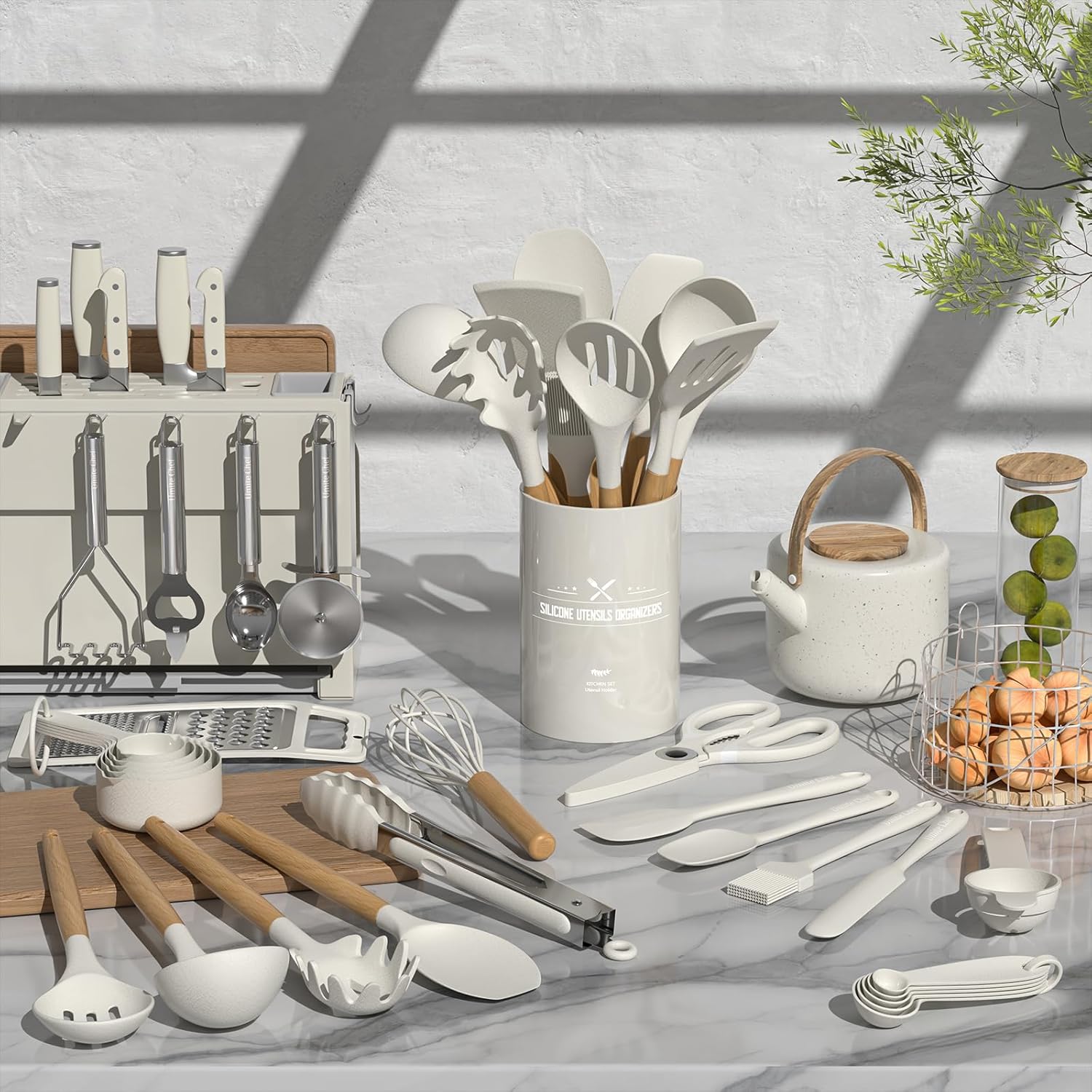 Detalle 2 de Umite Chef 34-piece silicone kitchen utensils set