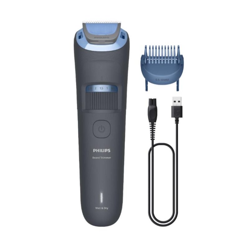 Detalle de Philips Beard Trimmer 3000 BT3617/15: recorte preciso y sin cables para cualquier estilo